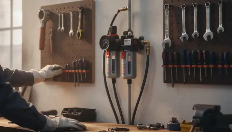 Die KS Tools 1/4" Wartungseinheit: So bleiben Ihre Druckluftwerkzeuge fit und leistungsstark
