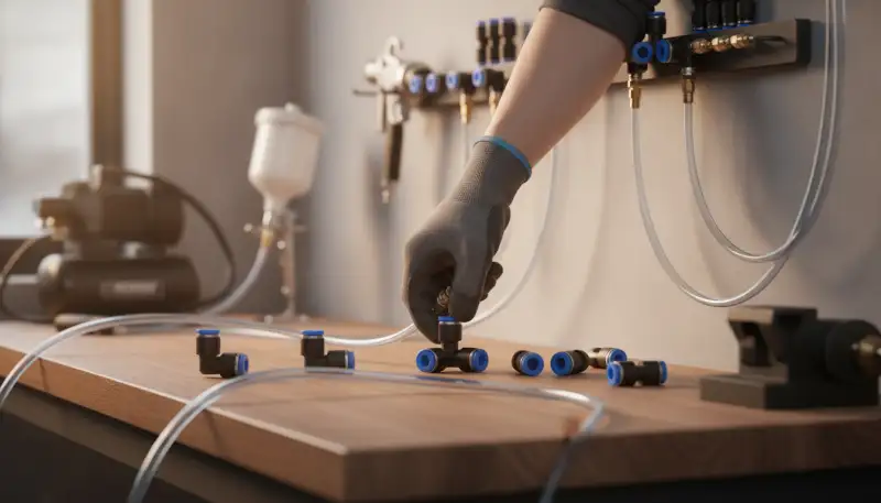 Pneumatik Steckverbinder für effiziente Druckluftsysteme