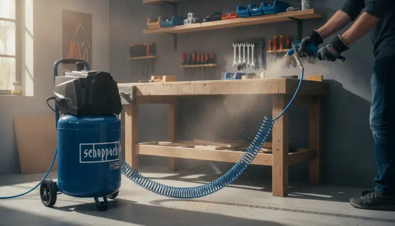 Stehender Kompressor: Platzwunder für Werkstatt & Garage